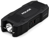 POLICE Stun Gun 1901 - Max Voltage USB Rechargeable With LED Flashlight - Black