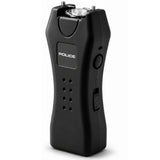 POLICE Stun Gun 618 - Max Voltage Mini Rechargeable With LED Flashlight - Black