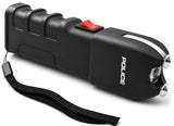 POLICE Stun Gun 928 - Max Voltage Rechargeable With LED Flashlight - Black