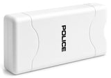 POLICE Stun Gun 800 - Max Voltage USB Rechargeable With LED Flashlight - White