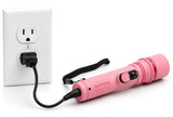 POLICE Stun Gun 305 - Max Voltage Rechargeable With LED Flashlight - Pink