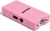 POLICE Stun Gun 800 - Max Voltage Rechargeable With LED Flashlight - Pink