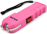 POLICE Stun Gun 928 - Max Voltage Rechargeable With LED Flashlight - Pink
