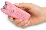 POLICE Stun Gun 628 - Max Voltage Rechargeable With LED Flashlight Siren Alarm- Pink