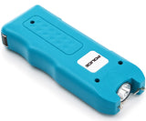 POLICE Stun Gun 628 - Max Voltage Rechargeable With LED Flashlight Siren Alarm - Blue