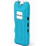 POLICE Stun Gun 628 - Max Voltage Rechargeable With LED Flashlight Siren Alarm - Blue