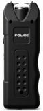 POLICE Stun Gun 628 - Max Voltage Rechargeable With LED Flashlight Siren Alarm - Black