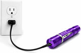POLICE Stun Gun M12 - Max Voltage Metal Rechargeable With LED Flashlight - Purple