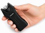 POLICE Stun Gun 618 - Max Voltage Mini Rechargeable With LED Flashlight - Black