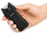 POLICE Stun Gun 618 - Max Voltage Mini Rechargeable With LED Flashlight - Black