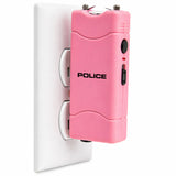 POLICE Stun Gun 801 - Max Voltage Rechargeable With LED Flashlight - Pink