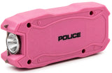 POLICE Stun Gun 1901 - Max Voltage USB Rechargeable With LED Flashlight - Pink