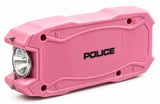 POLICE Stun Gun 1901 - Max Voltage USB Rechargeable With LED Flashlight - Pink
