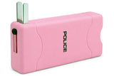 POLICE Stun Gun 800 - Max Voltage Rechargeable With LED Flashlight - Pink