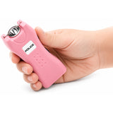 POLICE Stun Gun 618 - Max Voltage Rechargeable With LED Flashlight - Pink