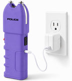 POLICE Stun Gun 928 - Max Voltage Rechargeable With LED Flashlight - Purple