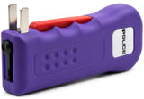 POLICE Stun Gun 512 - Max Voltage Mini Rechargeable With LED Flashlight - Purple