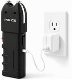 POLICE Stun Gun 928 - Max Voltage Rechargeable With LED Flashlight - Black