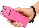 POLICE Stun Gun 928 - Max Voltage Rechargeable With LED Flashlight - Pink