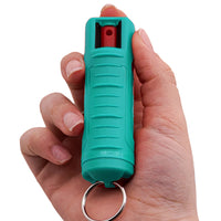 Burn Pepper Spray for Self Defense 1/2oz Keychain Case Green