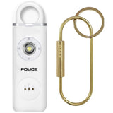 POLICE Personal Alarm Keychain Flashlight 130dB Siren Alarm