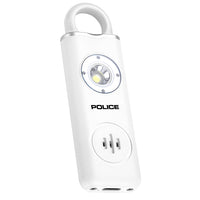 POLICE Personal Alarm Keychain Flashlight 130dB Siren Alarm