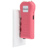 Police Stun Gun 512 Rechargeable with LED Flashlight Pink