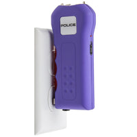 Police Stun Gun 512 Rechargeable Taser LED Flashlight Purple