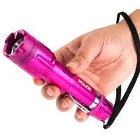 Police Stun Gun 1159 Rechargeable with LED Flashlight Pink