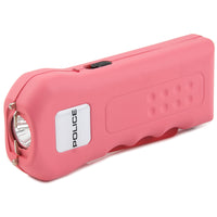 Police Stun Gun 512 Rechargeable with LED Flashlight Pink