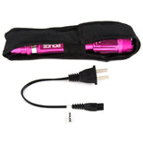 Police Stun Gun 1159 Rechargeable with LED Flashlight Pink