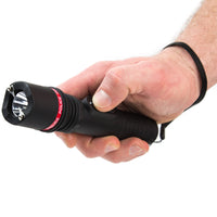 Police Stun Gun 305 Rechargeable with LED Flashlight Black