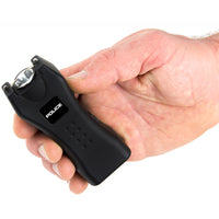 Police Stun Gun 618 Rechargeable Taser Flashlight Black