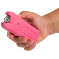 Police Stun Gun 628 Rechargeable Alarm Taser Flashlight Pink