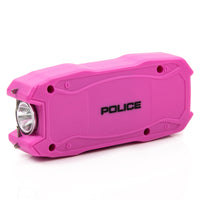 Police Stun Gun 1901 USB Rechargeable LED Flashlight Pink