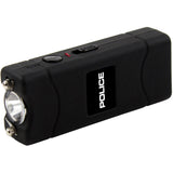 POLICE Stun Gun 800 Mini Rechargeable Taser Flashlight Black