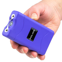 POLICE Stun Gun 800 Rechargeable Taser Flashlight Purple