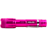 Police Stun Gun 1159 Rechargeable with LED Flashlight Pink