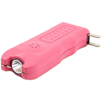 Police Stun Gun 628 Rechargeable Alarm Taser Flashlight Pink