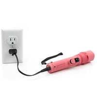 Police Stun Gun 305 Rechargeable with LED Flashlight Pink