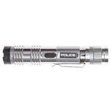 Police Stun Gun Metal Rechargeable Taser Flashlight Grey