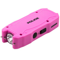 Police Stun Gun 1901 USB Rechargeable LED Flashlight Pink