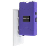 POLICE Stun Gun 800 Rechargeable Taser Flashlight Purple