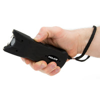 POLICE Stun Gun 916 Rechargeable Taser Flashlight Black