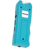 Police Stun Gun 628 Rechargeable Alarm Taser Flashlight Blue