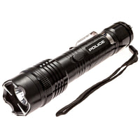 POLICE Stun Gun 1158 Metal Rechargeable with LED Flashlight