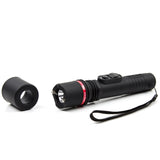 Police Stun Gun 305 Rechargeable with LED Flashlight Black