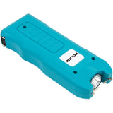 Police Stun Gun 628 Rechargeable Alarm Taser Flashlight Blue