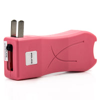 Police Stun Gun 398 Rechargeable with LED Flashlight Pink