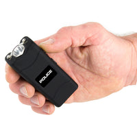 POLICE Stun Gun 800 Mini Rechargeable Taser Flashlight Black